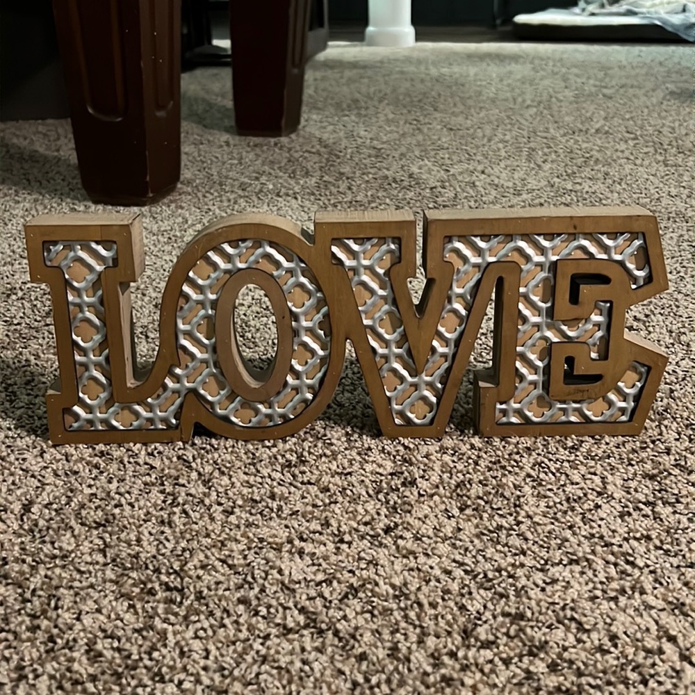 Hallmark wooden love sign